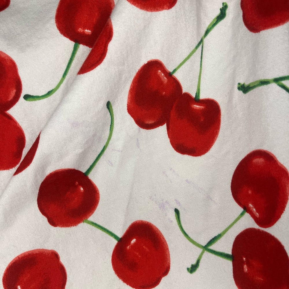 Vintage ixia Red Cherry Print Dress - Picture 3 of 8